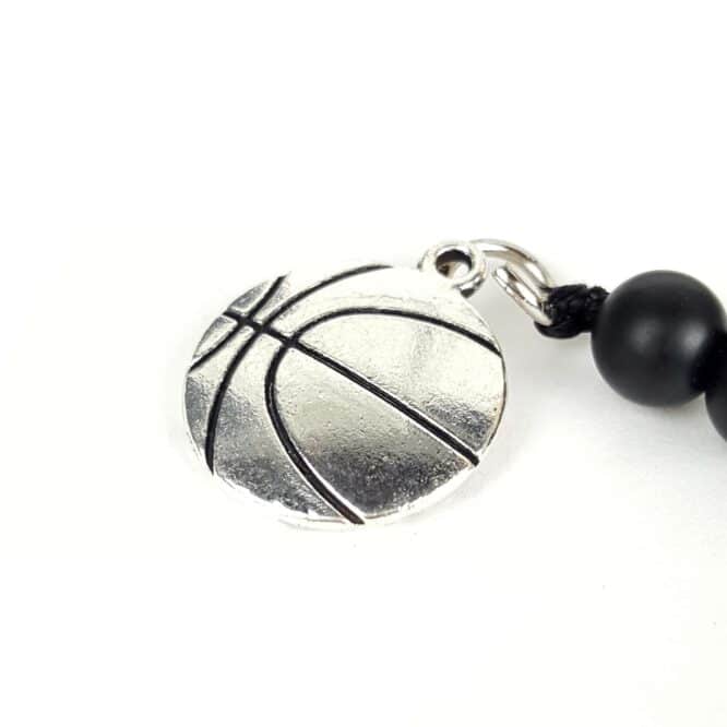 Me407 – Basketball Onyx Necklace