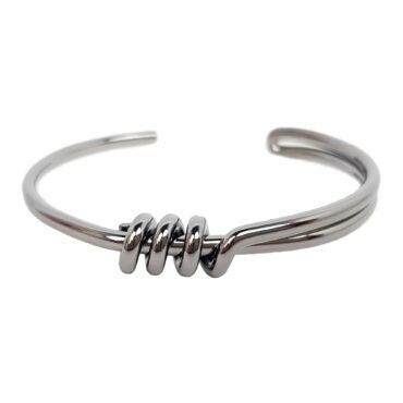 Me577 – Bkack Silver Wire Bracelet
