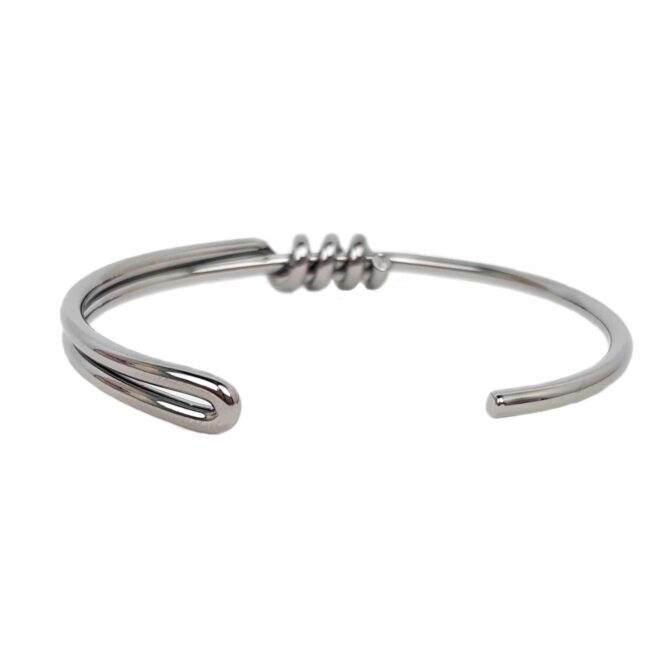 Me577 – Bkack Silver Wire Bracelet