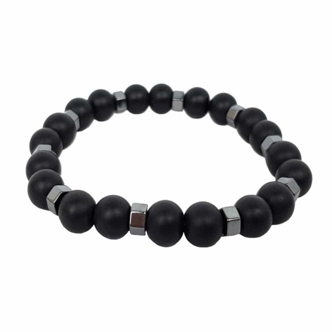 Me598 –  Black Beads Bracelet