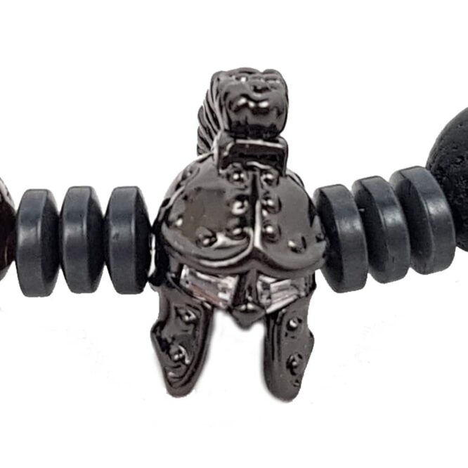 Me620 – black Metal Warrior Head Bracelet