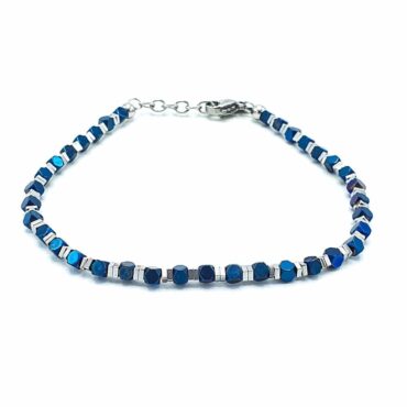 Me1084 –  Blue Stainless Steel Bracelet