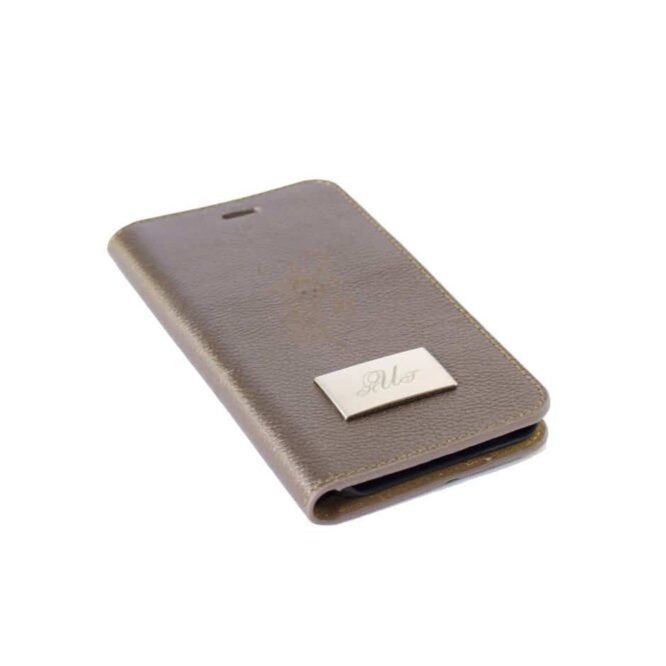 كوفر جلد برونزي هاتف ايفون 6  ومحفظة مدمجة – Me019