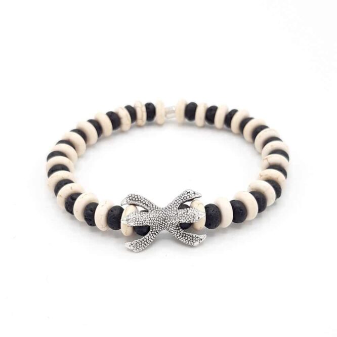 Me1013 – black & whiet stones bracelet