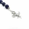 Me1194 – Necklace Blue Lapis  with Silver Horse