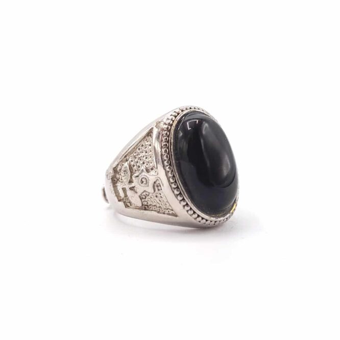 Oval Black Onyx Ring   – Me212