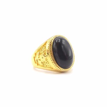 Oval Black Onyx Ring   – Me212