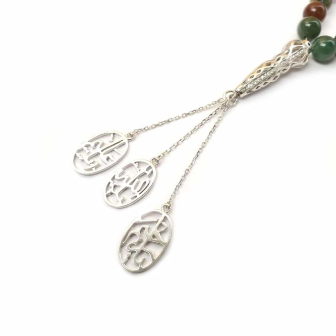 Me1055 – Silver Rosary 33 Stones
