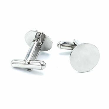 Round Stainless Steel Cufflinks Classic High Quality   – Me083