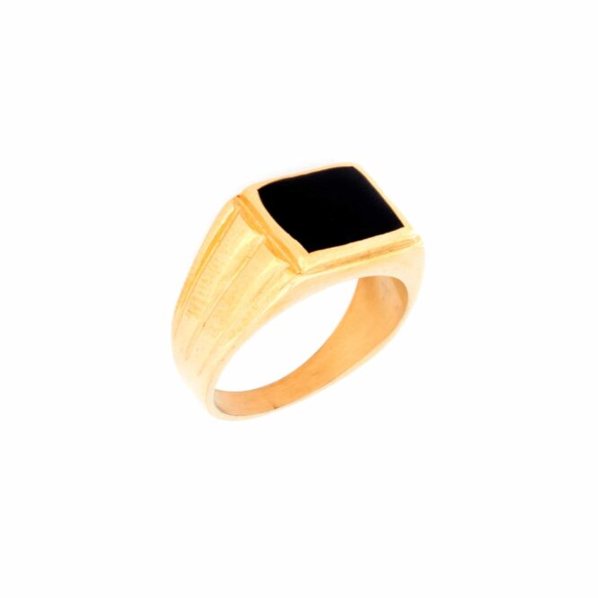 Me823 –  Gold 3 Lines Ring