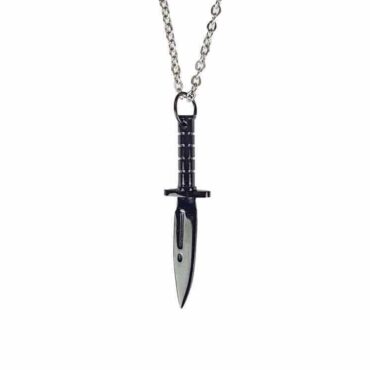 Me415 – Black Knife Necklace