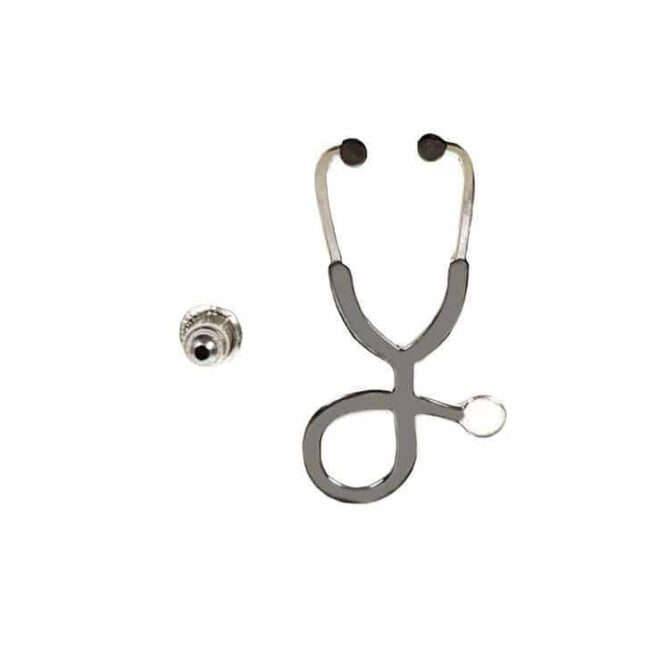 Me466 – Silver Stethoscope Pin