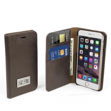 Phone Case Bronze leather for Iphone6  + Built in Wallet  – Me019