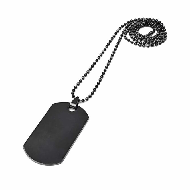 Me848 -Black Army Necklace