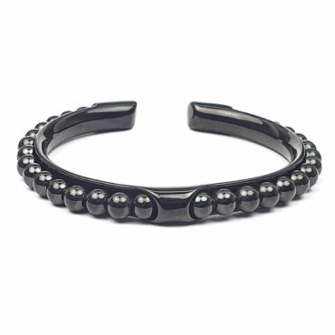 Me1444 – Black Stainless steel balls bracelet