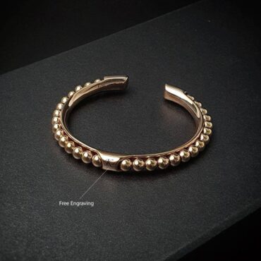 Me1443 – Rose gold Stainless steel balls bracelet