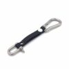 Me1507 – Genuine Black Leather keychain