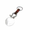 Me1501 –  Horseshoe keychain with Silver Circular Pendant “إِنَّا فَتَحْنَا لَكَ فَتْحًا مُبِينًا”