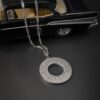 Me1571  –  Unisex Necklace/Car Accessories Mirrors Stainless Steel ” وَهُوَ مَعَكُمْ أَيْنَ مَا كُنْتُمْ “