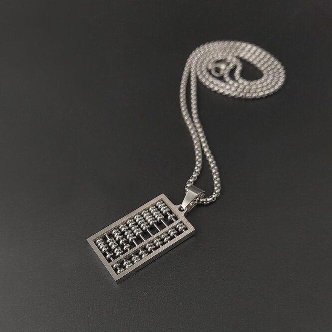 Me1574 –  Stainless Steel Abacus Necklaces
