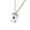 Me1576 –  Playing Cards Necklace Stainless Steel