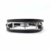 Me1589 – Black leather bracelet