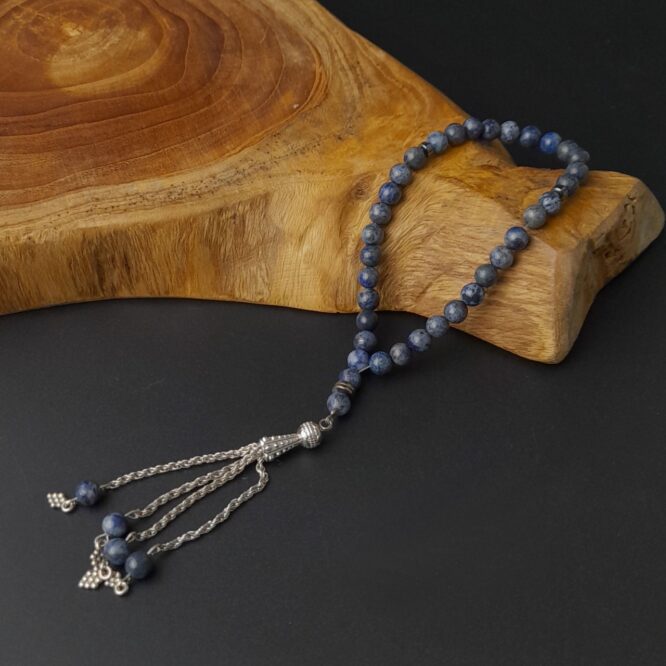 Me1656 – Rosary Blue Lapis Stone 33