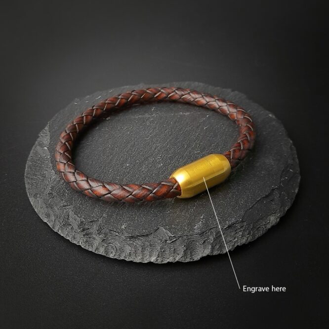Me1680 –  genuine Braided leather Bracelet