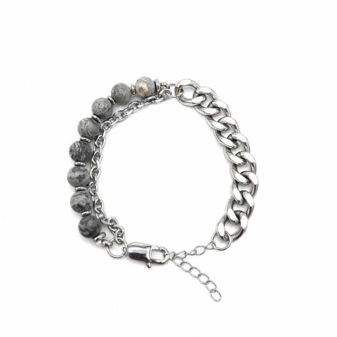 Jasper & Chain Bracelet – Me1732